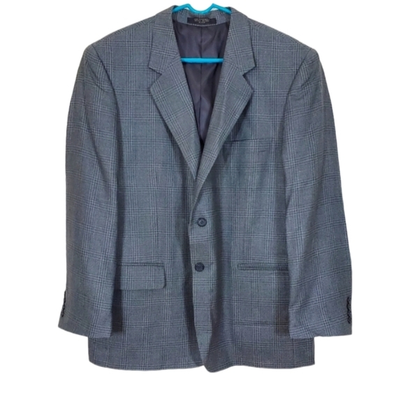 Versini Suits & Blazers Versini Gray Silk Wool Blazer Vintage Lined